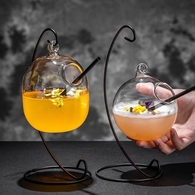Creative Cocktail Glass-11.8 Oz Clear Wine Glass Suitable Bars Pubs Clubs Restaurants Home Summer Drinks Parties