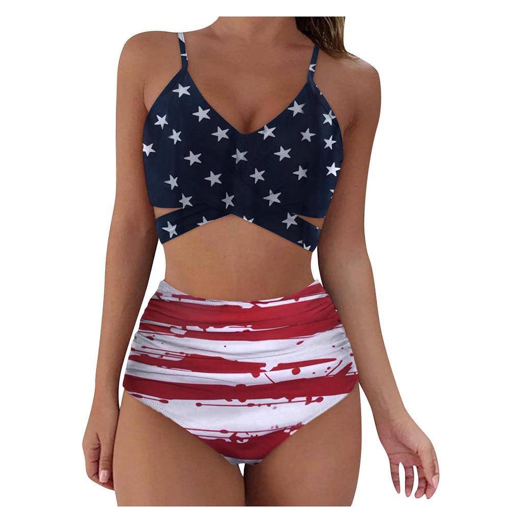 2023 Sexy Sleeveless Backless Split Swimsuit Bikini for Europe & America