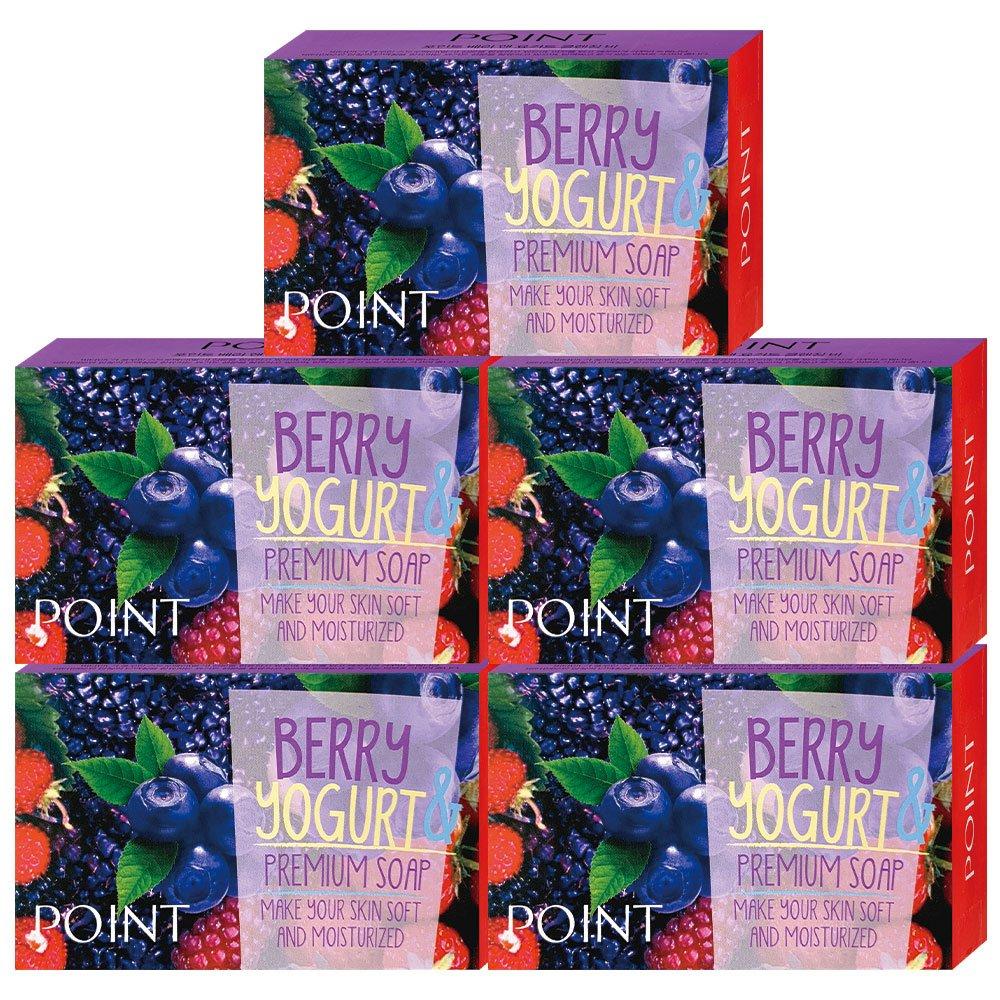 

Point Berry & Yogurt Cleansing Face Soap очищающее мыло 80 г 5 шт
