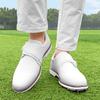 Men Golf Shoes Outdoor Spiked Sports Upper Stable Anti Slip Sole For Golf Training Outdoor All Season Daily Outdoor Casual