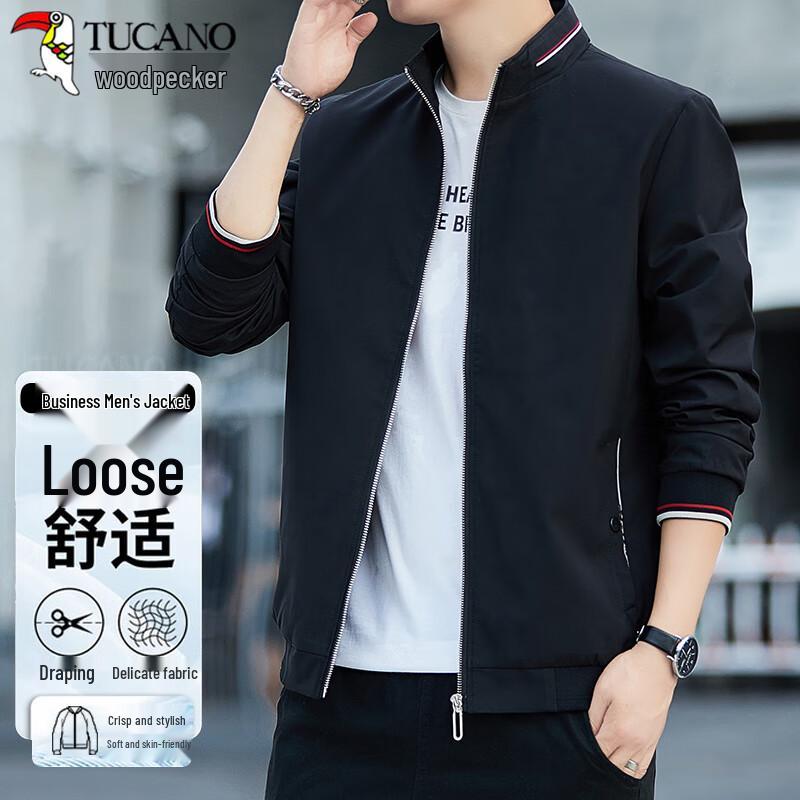 

TUCANO Men s Business Casual Stand Collar Windproof Jacket 3XL