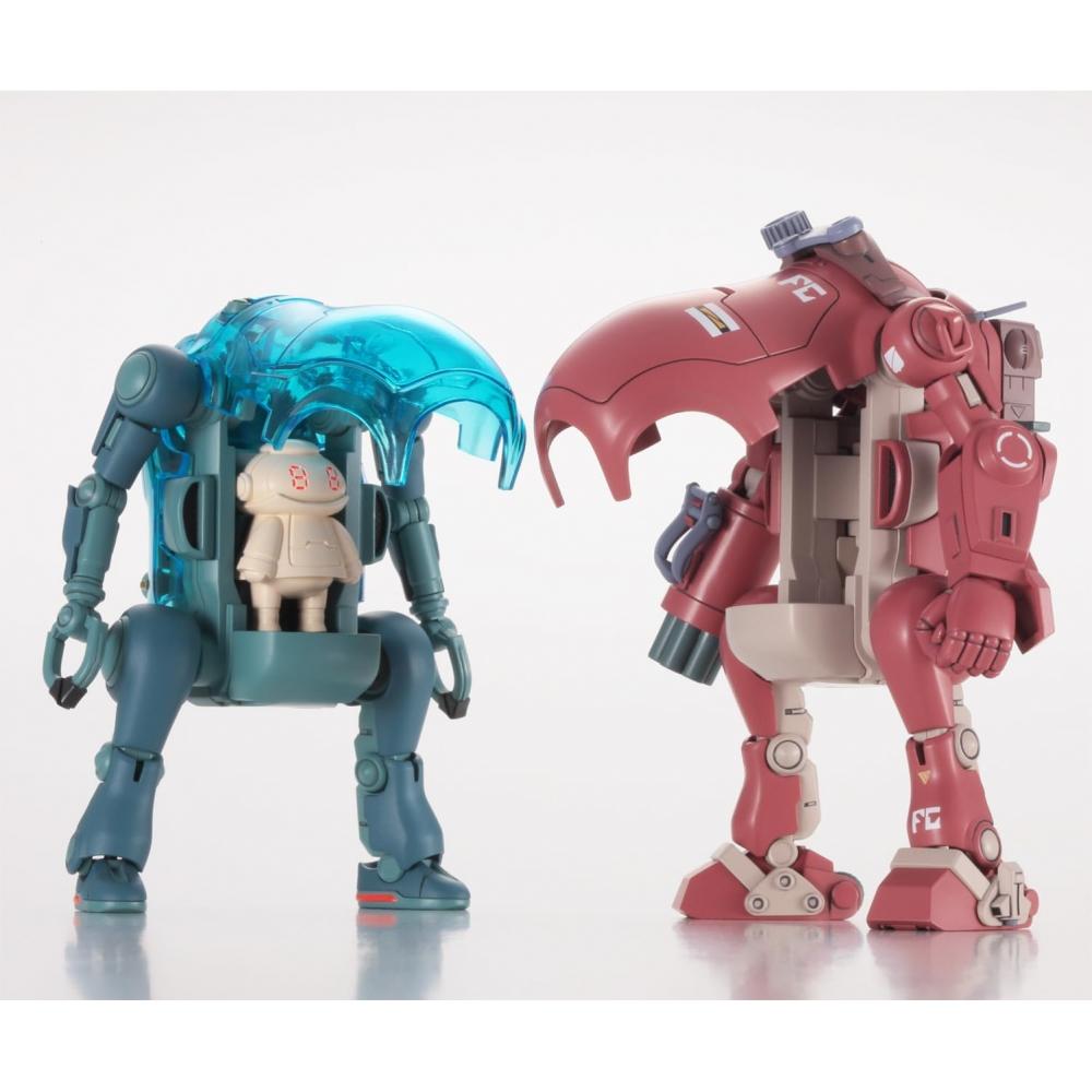 Hasegawa Mechatrowego Votoms Collaboration Series Vol.2 Blue Tea Dog & Jijiri Um Capsule 135 Scale Plastic Model 64811
