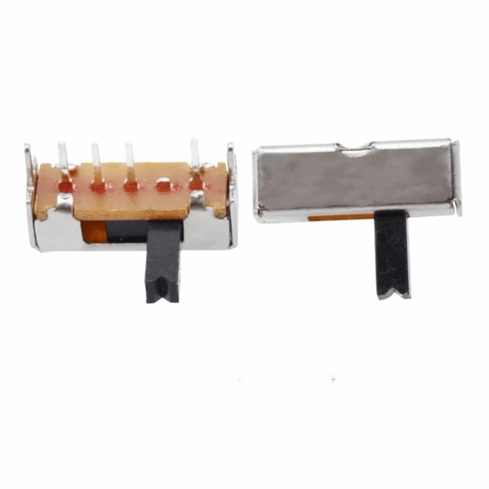 10pcs 0.5A PCB Slide Switches 4 Pin Right Angle Slide Switches 1P3T Slide Switches  Circuit Boards