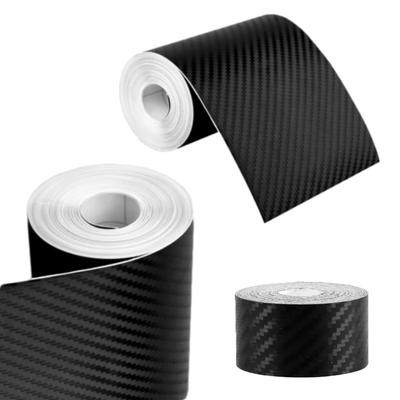 1-10M Carbon Fiber Car Sticker Paste Protector Strip DIY Automotive Protective Film Auto Door Sill Side Mirror Anti Scratch Tape