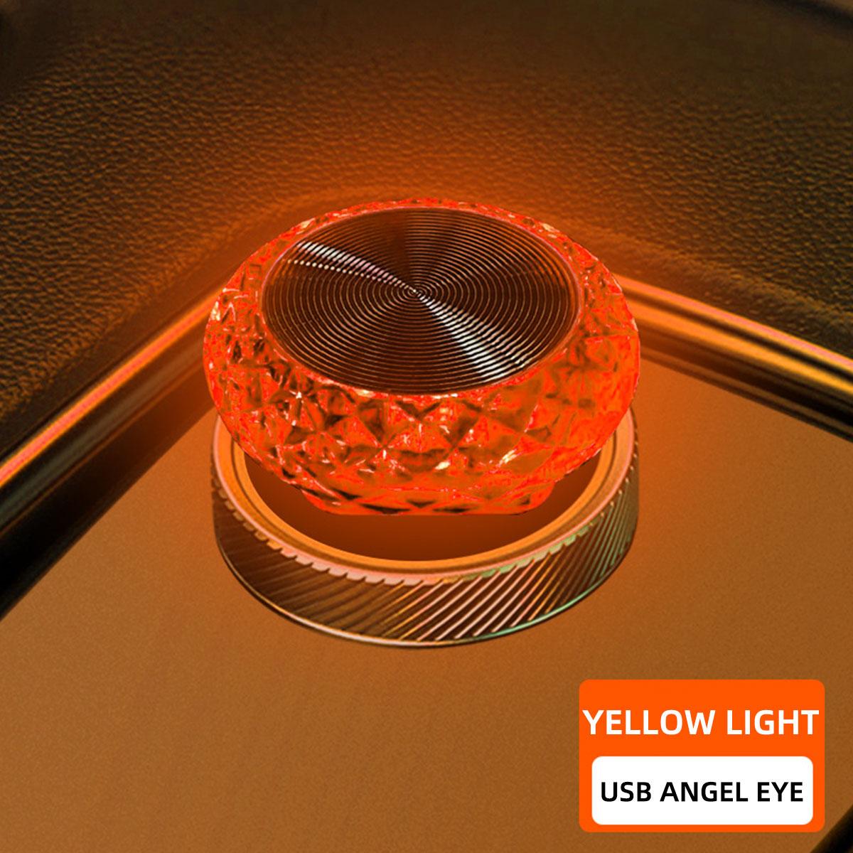 

4PCS Car USB Ambient Light Mini LED Decorative star Atmosphere Lamp For Auto Interior Environment Light Computer Light Plug Play 4PCS жёлтый