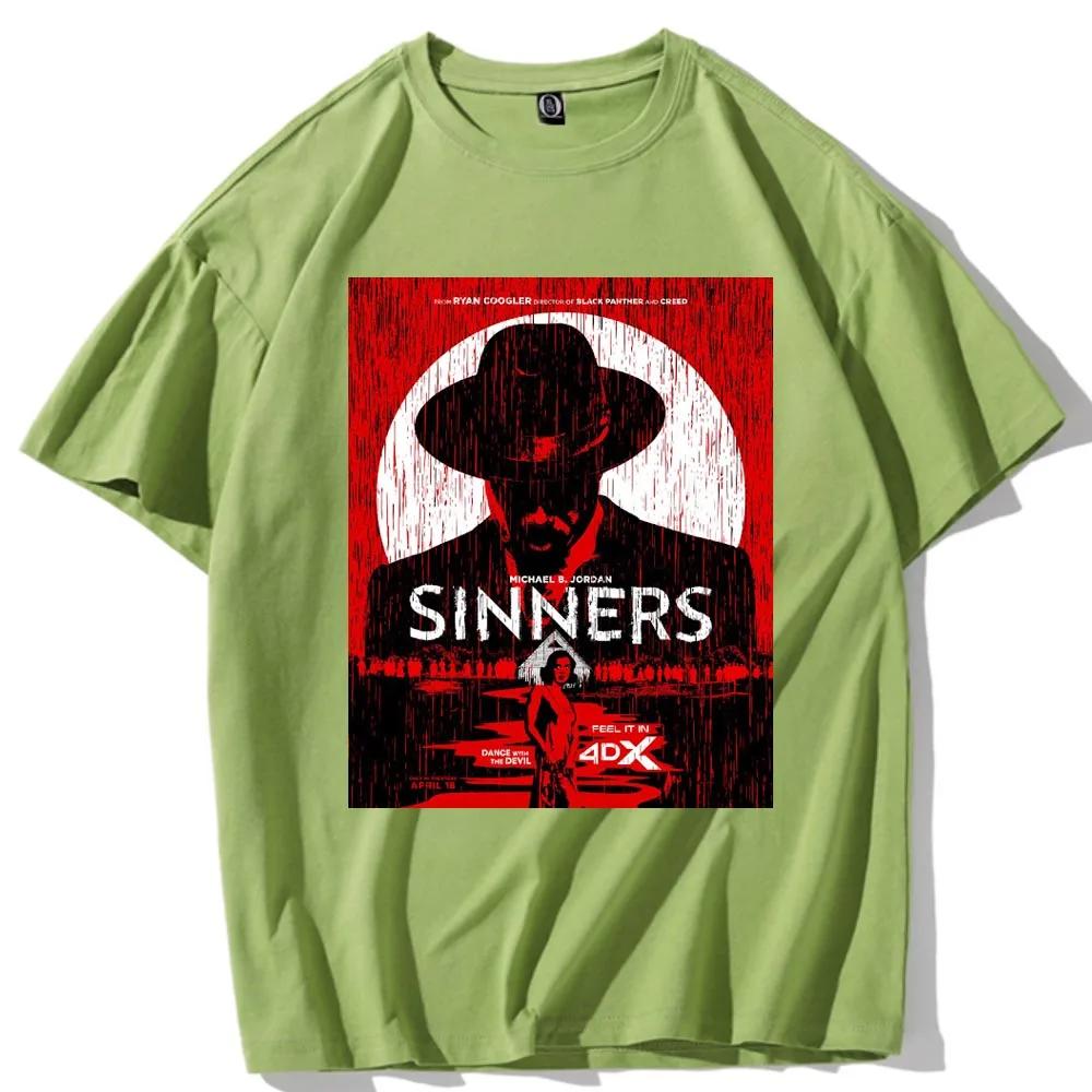 Sinners 2025 Action Movie Tshirt Harajuku Oneck Casual Shirt Gift