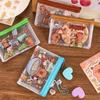 2Pcs Cute Capybara Coin Storage Bag Transparent Mesh Zipper Coin Purses Cartoon Wallet Portable Waterproof Clear Bags Gifts