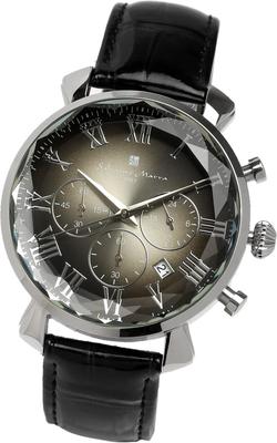 Zegarek Wieloaspektowy Szkło Chronograf Biznesowy Formalny [Salvatore Mara] Męski SM19104-SSBK