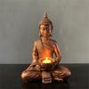 Resin Crafts Handmade Fine Workmanship 2 Colors Smooth Surface Buddha Statue for Bedroom