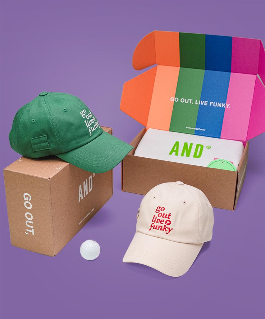 AND GOLF Slogan Ball Cap Green
