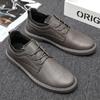 Suit Spring and Autumn Business Dress Casual Shoes British Style Black Leather Shoes Soft Sole