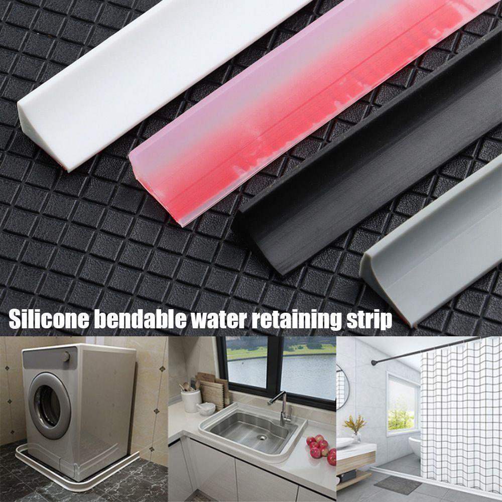 Self-Adhesive Water Retaining Strip Bendable Flood Barrier Water Stopper  Dry and Wet Separation