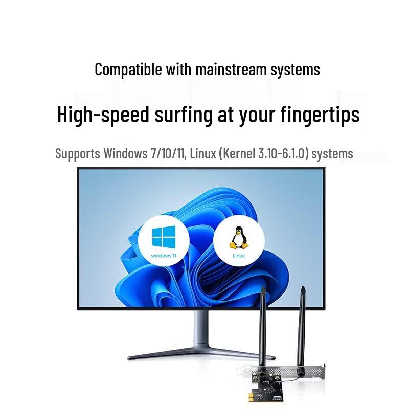 Ugreen AX900 WiFi 6 Bluetooth 5.4 Dual-Band PCIe Wireless Adapter (CN version)