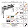 Stainless Steel BBQ Grill with Galvanized Net