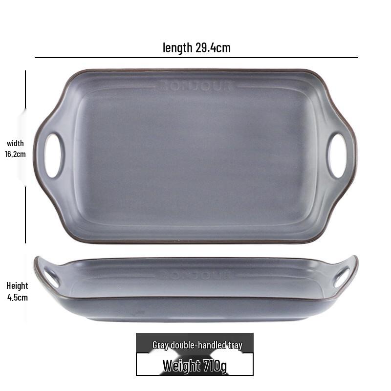 Nordic Ceramic Divided Dumpling Plate