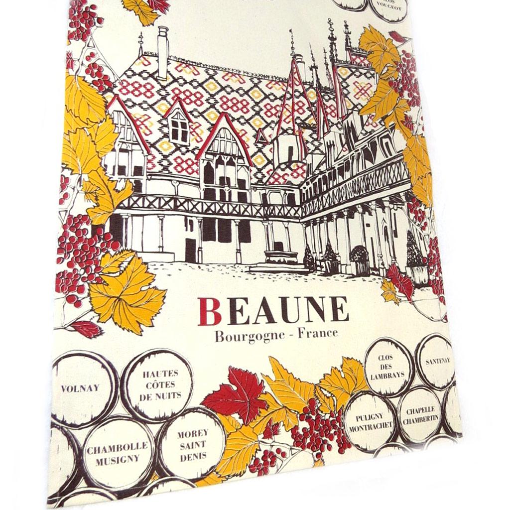 Les Trésors De Lily [L1235] - Torchon créateur 'Beaune' beige