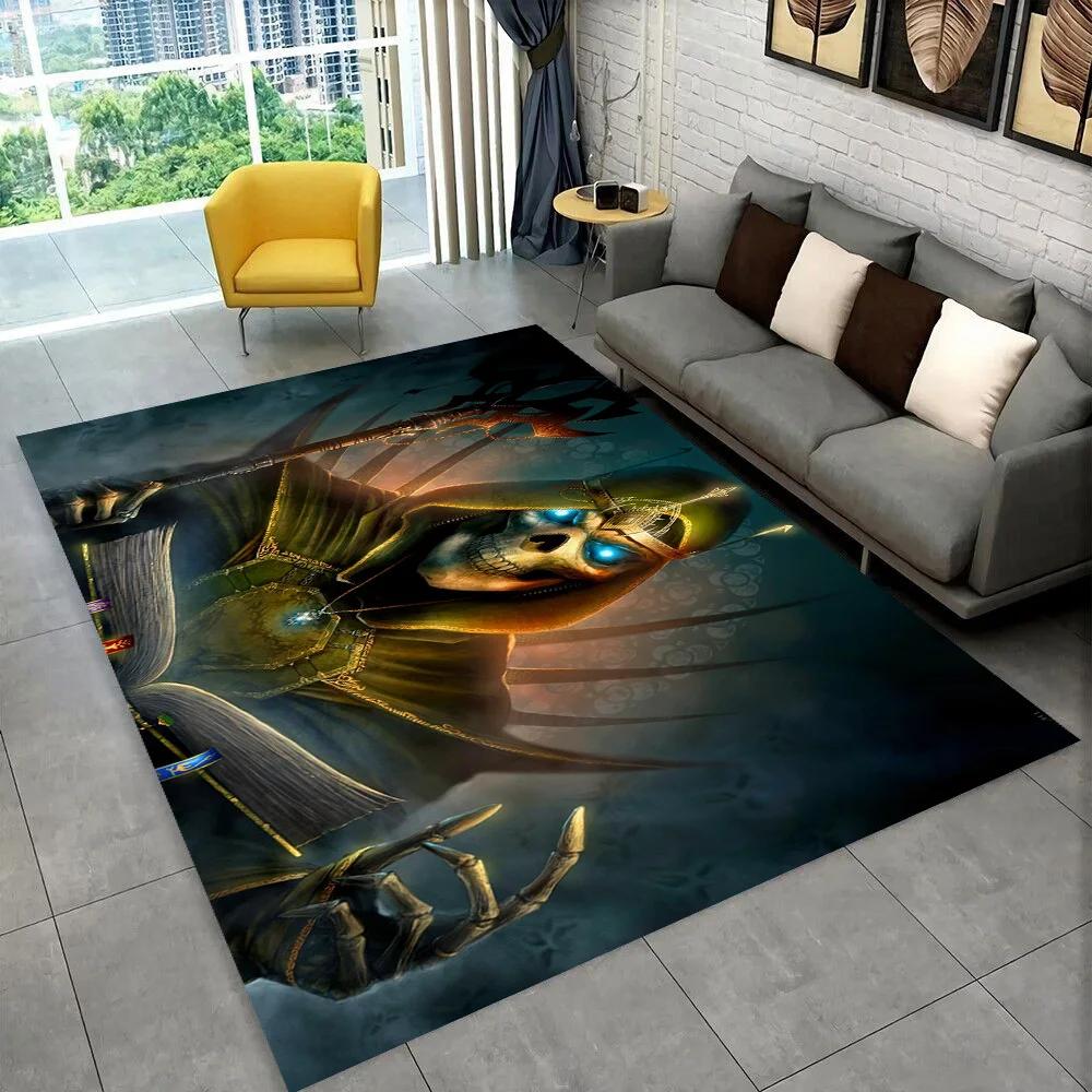 Heroes of Might and Magic Retro Game Area Rug,Carpet for Home Living Room Bedroom Sofa Doormat Decor,kid play Non-slip Floor Mat