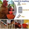 5/10/20Sets Chicken Water Drinker Bowl Automatic Poultry Duck Drinking Bowl With Screws Poultry Farm Animal Watering Supplies