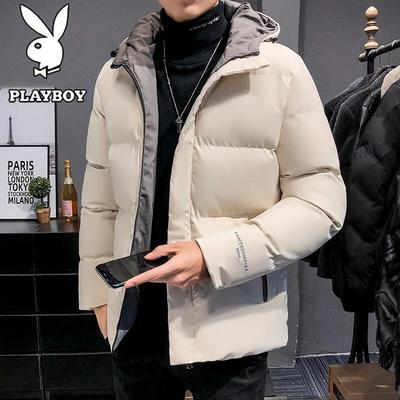 Herren Winter Steppjacke mit Kapuze