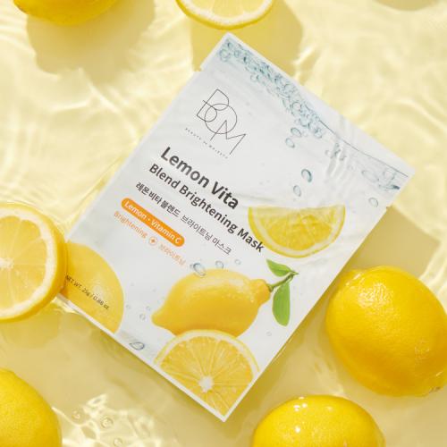 BOM Lemon Vita Blend Brightening Mask (10 Sheets) NONE