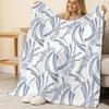 Flannel Fleece Blanket Skin-Friendly Soft Warm Throw with Simple Patterns, Ideal for Home, Dorm, Cozy Christmas & Halloween Use, Relaxed Daily Decor