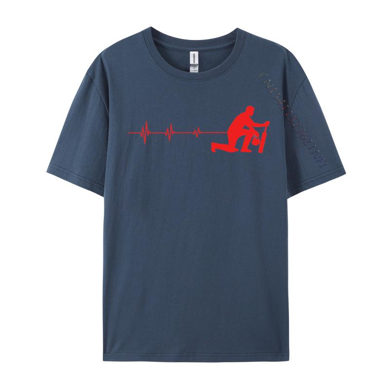 Heartbeat Tshirts Discount Camisa Simple Style Classic Cotton Printed Tops Tees 2024 Brand New Fashion Short Sleeve Tee Shirt
