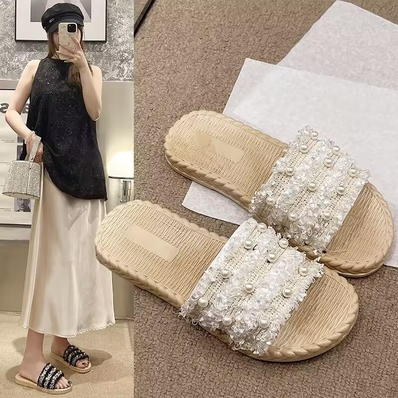 

Women Lady Fashion Home Slippers Autumn and Summer Classic Shoes 40 білий