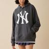 New Era FW24 MLB New York Yankees Embroidered Pullover Drawstring Vintage Washed Hoodie Unisex Hoodie Black 14397935