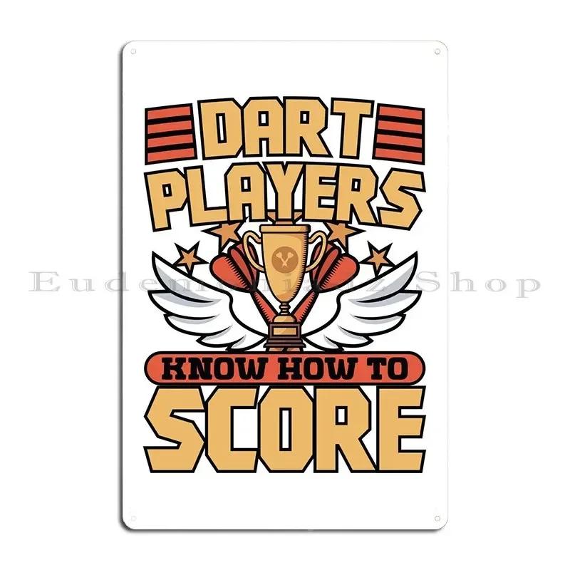 Darts Player Metal Sign Wall Cave Wall Cave Club Bar Garage Designer Tin Sign Poster 20x30cm(7.8x11.8inch)