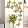 PVC Butterfly Stickers 3D Butterfly Wall Stickers Eye-catching Design Flexible Usage Options Realistic Appearance 3D Stickers