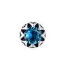 Fashion Geometric Blue Zircon Studs Earrings, Stainless Steel Round Earrings for Men Punk High Quality Jewelry Gift
