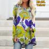Autumn and Winter Solid Color Printed Crewneck Loose Women Casual Long-sleeved Top Leggings XS-8XL