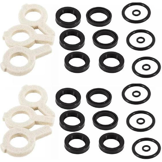 30623 Seal Kit, Pump Washer Seals Kit Fits for Cat Pump 30 31 34 310 340 350 Model (5 Frame Plunger Pump), Pack of 3