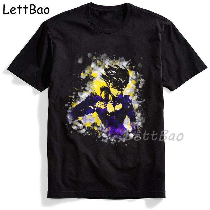Jojos Bizarre Adventure Printed T Shirt Men Japanese Anime Male Tshirt Short Sleeve Funny