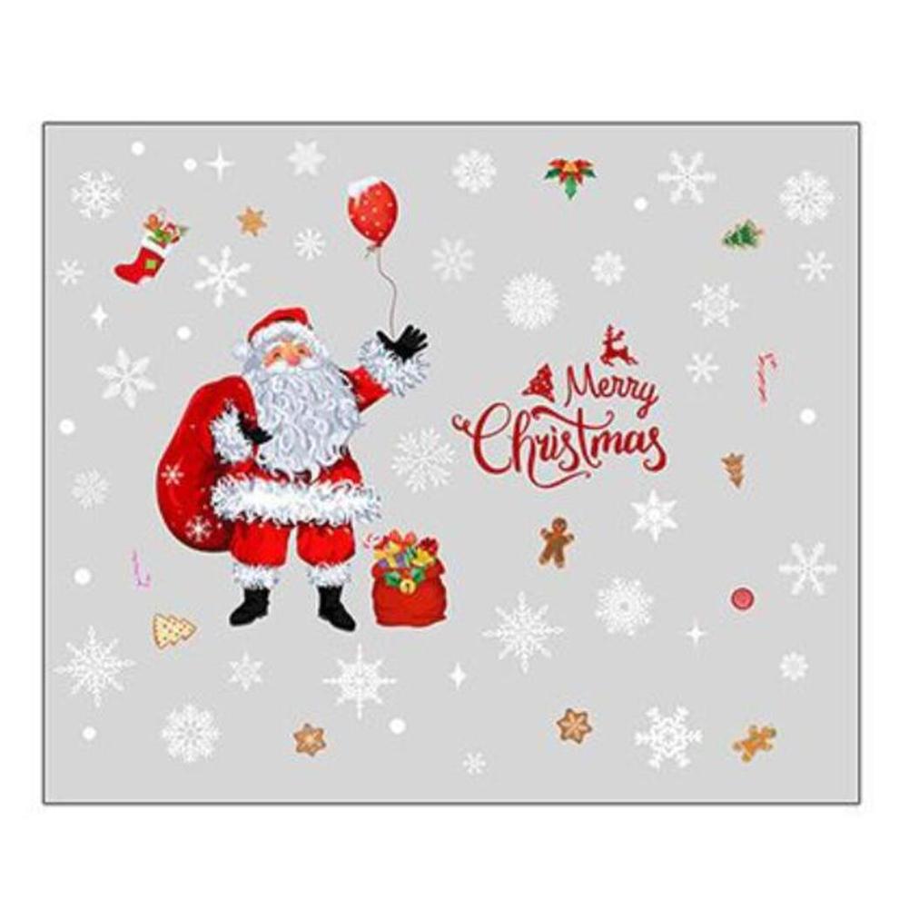 

HD Printing Decoration Santa Claus Sticker Festive Atmosphere Hassle-Free Application For Christmas Celebration China Mainland