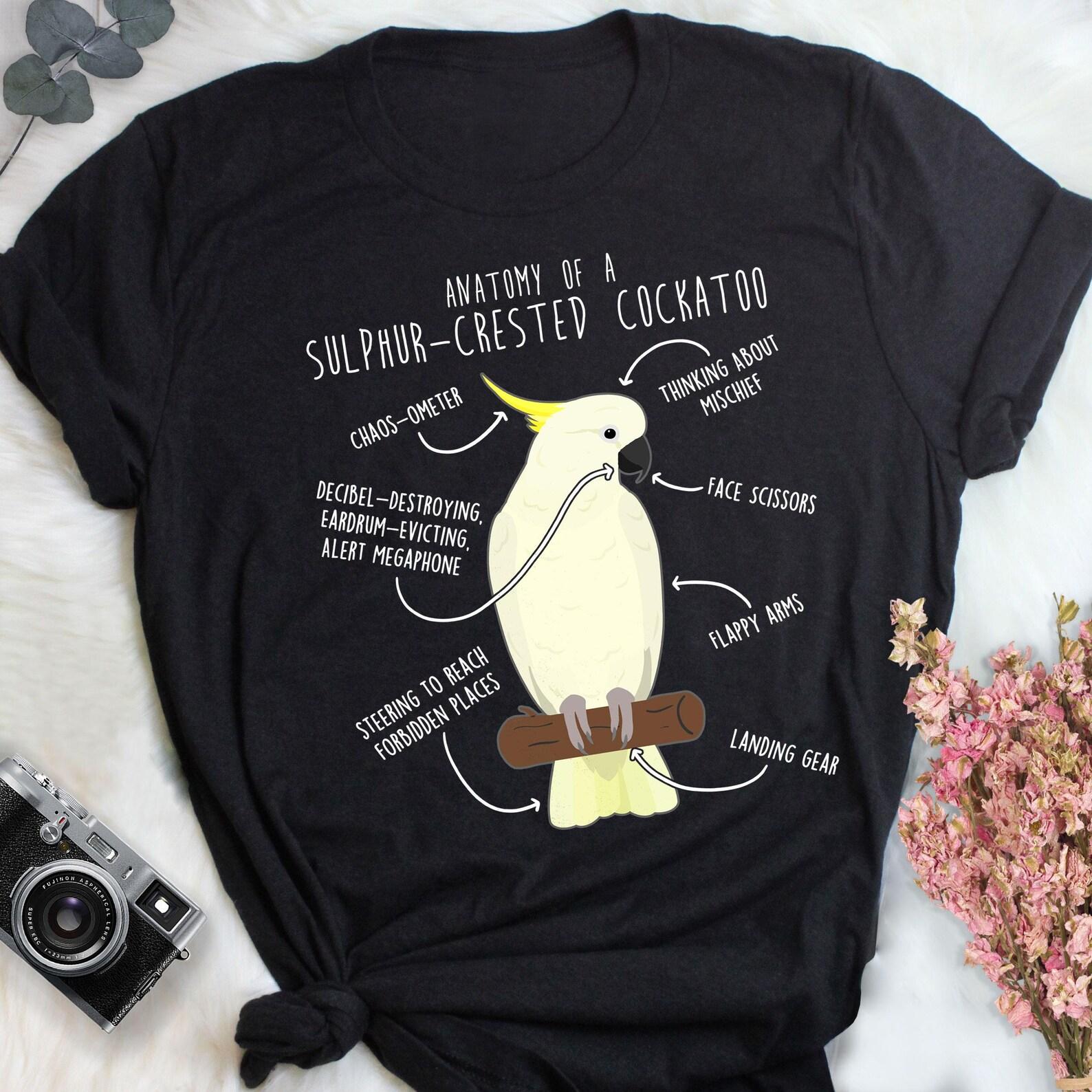 Sulphur-Crested Cockatoo Shirt, , , Funny Parrot Lover Gift, Cute Pet Greater Cockatoo T-shirt, Bird, Cockatoo Mom Cockatoo Dad 100