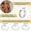 925 Sterling Silver Kids Earrings For Girls Small Hoop Earrings Little Girls Fashion Hypoallergenic Jewelry Birthday Gifts Rainbow Colorful