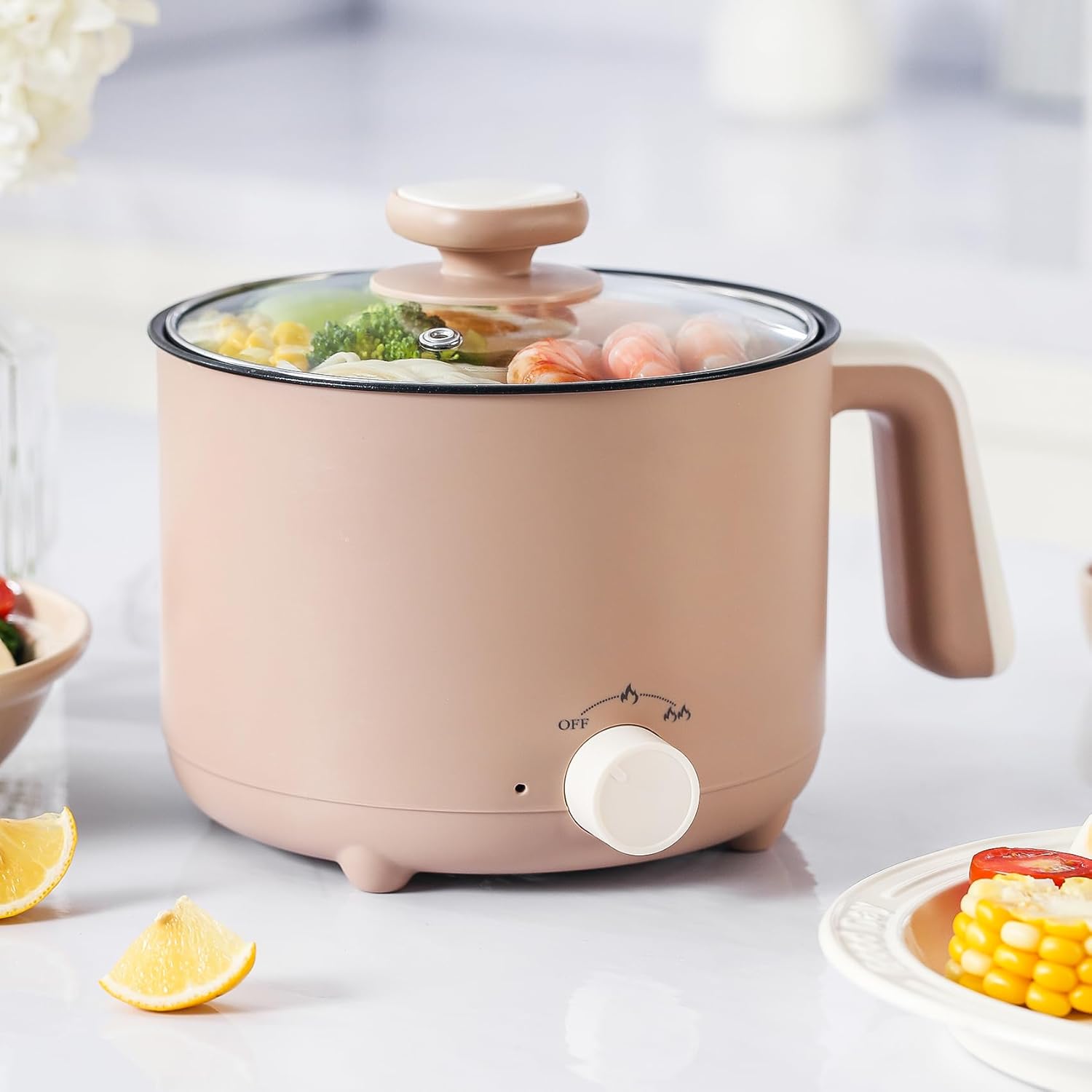 

Stick Cooker for Noodles, Soup, Oatmeal, Ramen Pot with Boil Dry Protection for Dorm, United States