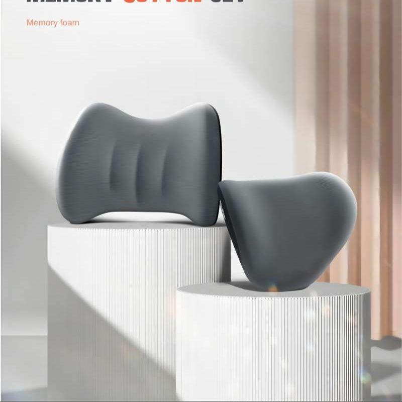 Pernă de cap auto din spumă cu memorie tridimensională de înaltă calitate, pernă pentru gât, suport lombar