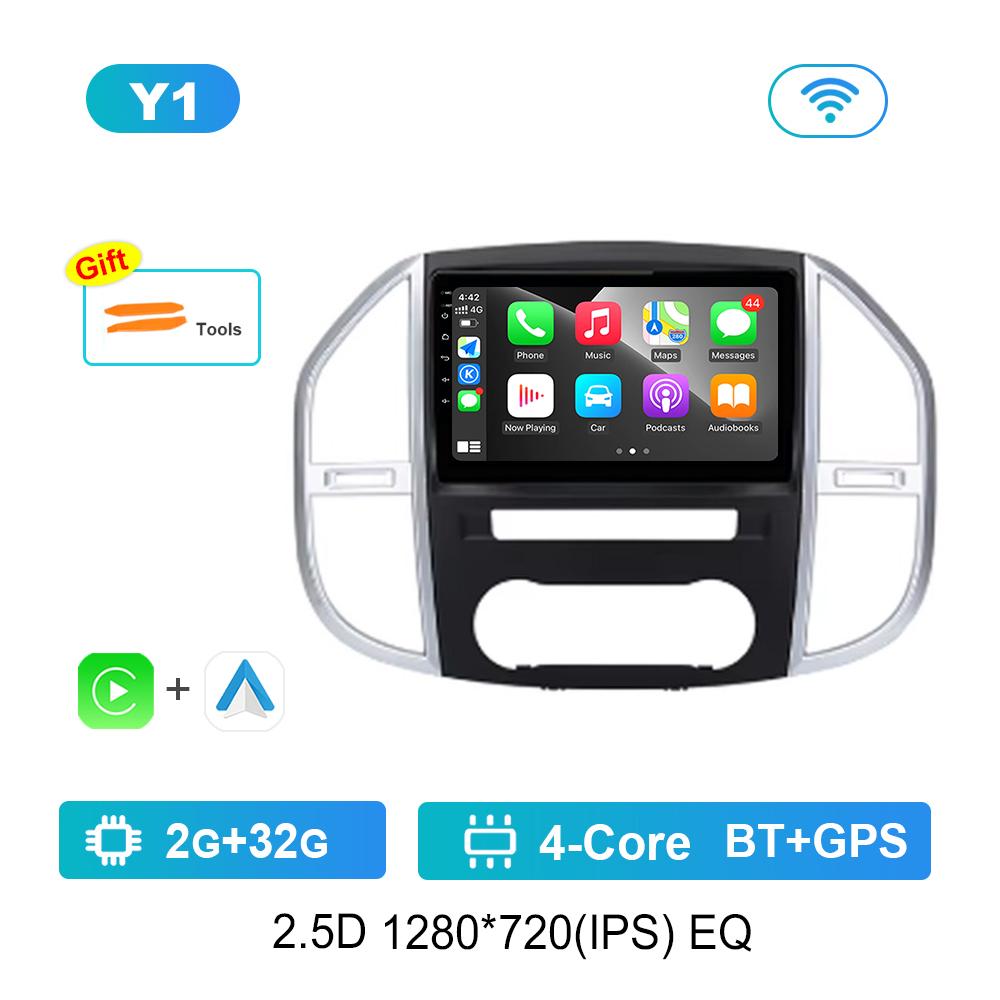 

10,1-дюймовый автомобильный мультимедийный проигрыватель Carplay на ОС Android для Mercedes Benz Vito 3 2014 - 2020 GPS Navi WiFi HD экран 4G Auto Tools
