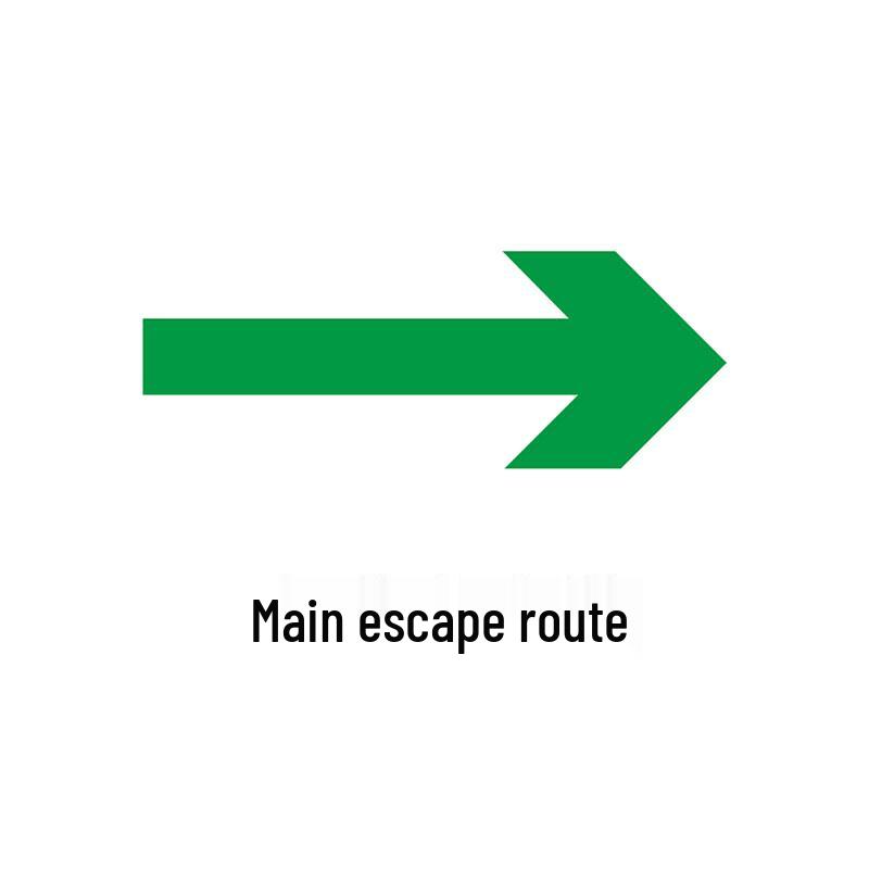 AY Marine IMO Luminous Escape Route Sign Sticker Standard
