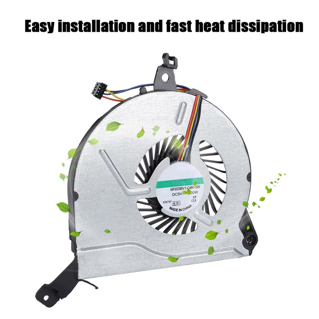 New CPU Cooling Fan 5V 4Pin Cooling Fan Cooler for HP 15‑V 15‑P 14‑V 767712‑001