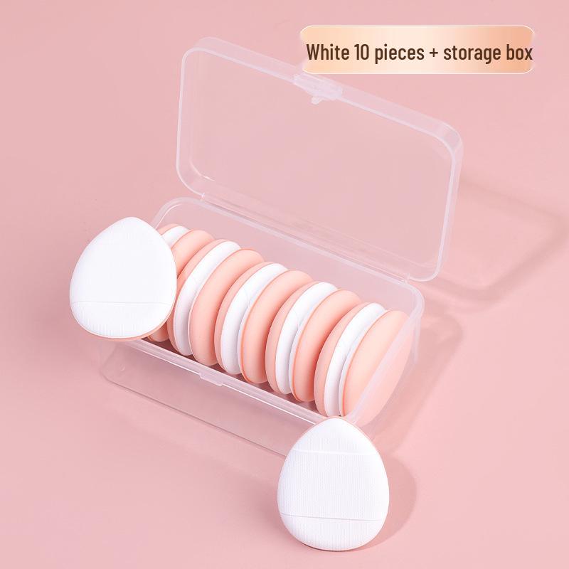 Mini Pink Finger Powder Puff: Dual-Use Air Cushion Makeup Sponge for Wet & Dry Application Without Absorbing Foundation