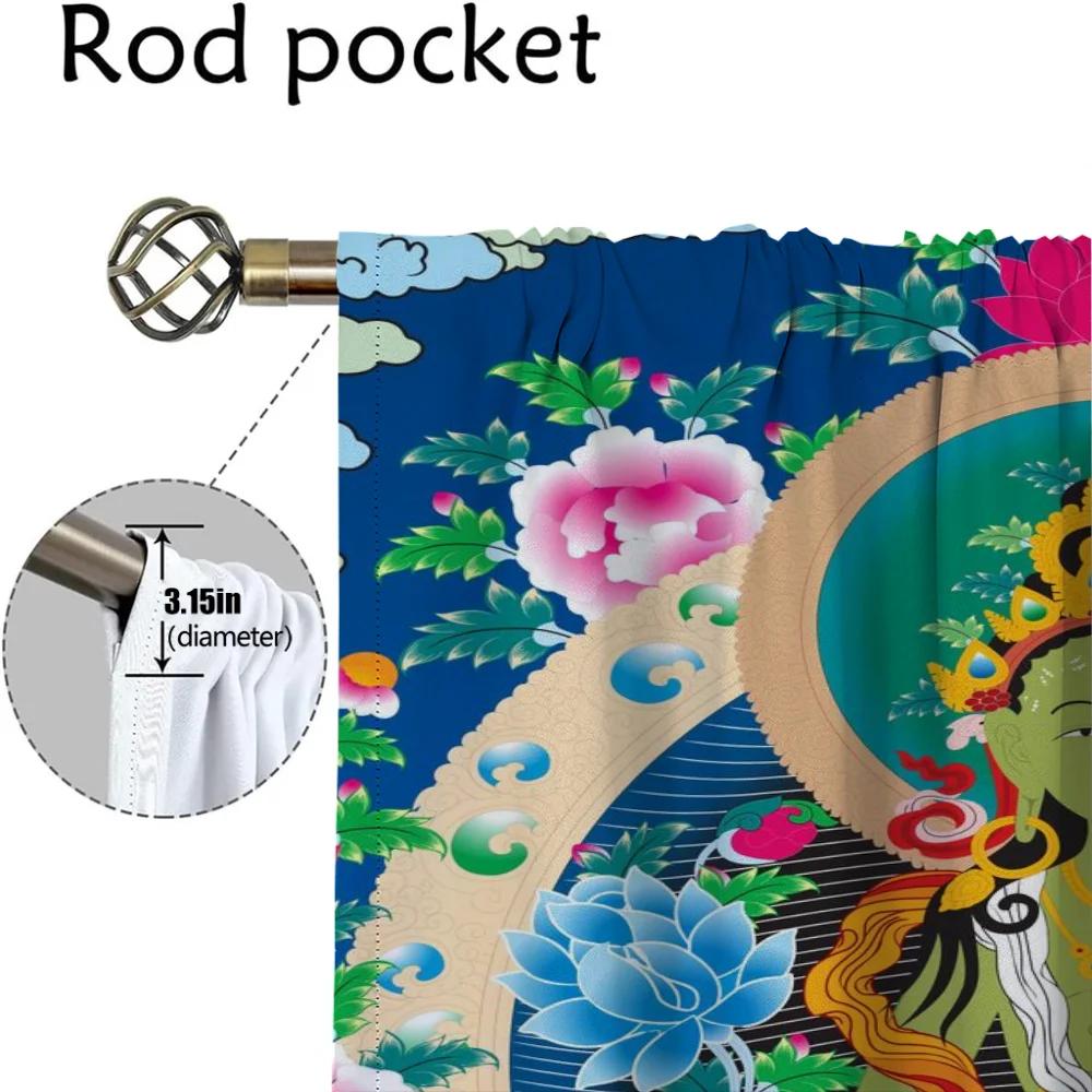 Islam Curtains for Living Room Curtain Halloween Decoration Partition Tulle for Bedroom Shades Home Interior Curtains 2 Pieces