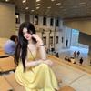 French Small Suspender Dress Women's Summer Waist Temperament Long Dress Seaside Vacation Dress