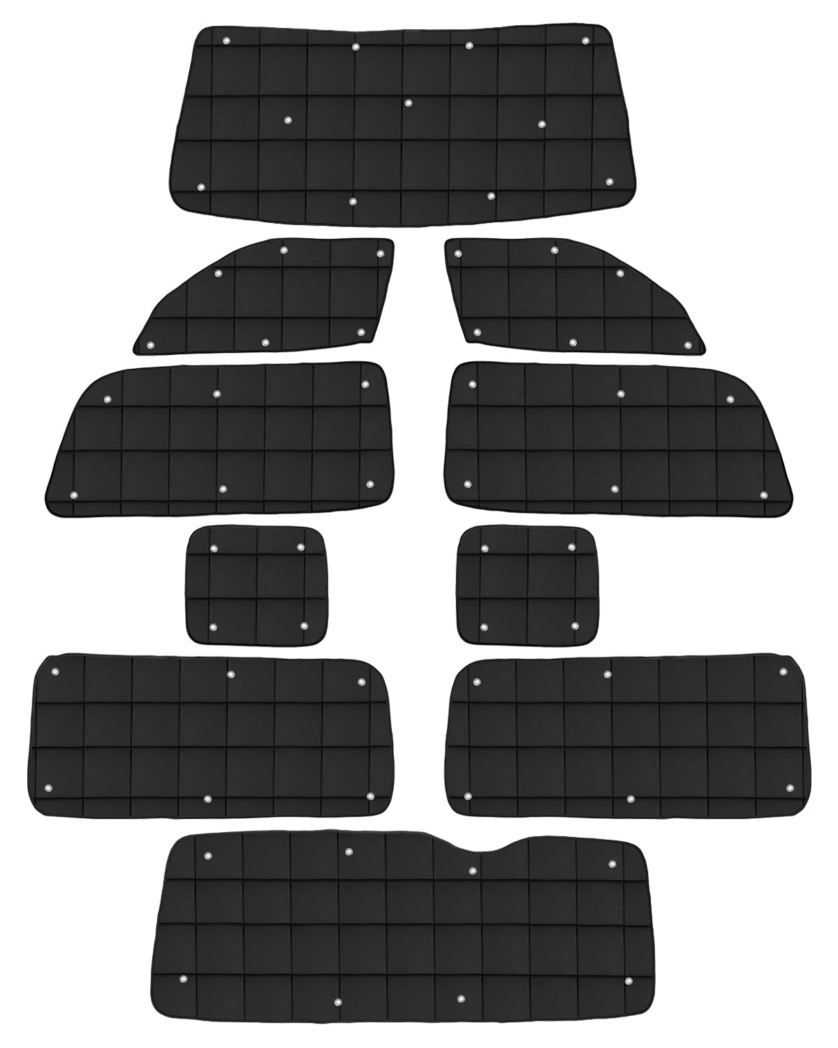 

AUTO SPEC Toyota Hiace 200 Series Widebody Lattice Full Window Suction Cup for HIACE Widebody Super Long Vans and Privacy Sun UV Light Perfect for Car чёрный