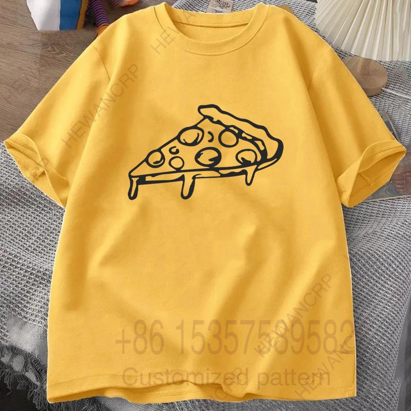Daddy and Me Parent Child Set Mom and Me Pizza Set Tshirt Mens Tracksuit Round Neck Short Sleeves Casual Cotton Pullover