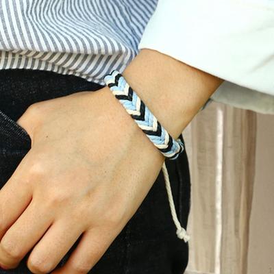 Handwoven Bracelet Bohemian Charm Adjustable Bangle Men Women Gift for Valentine's Day
