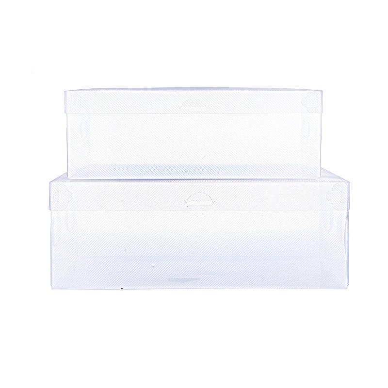 Transparent Dustproof Shoe Storage Box - Thickened, One-piece Plastic Design