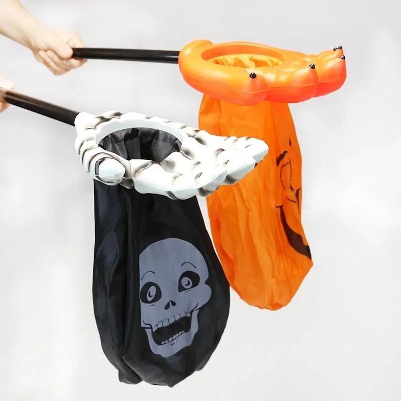 

Candy Bag Creative Halloween Palm Pumpkin Skull for Kids Trick or Treat Gift Party Supplies Other&Other чёрный